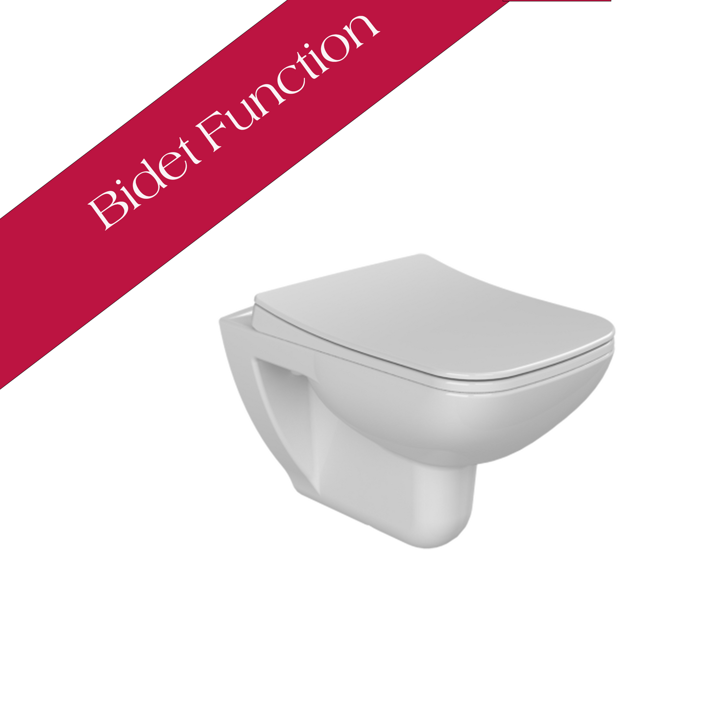 Duru Wall Hung Bidet Toilet With Soft Close Seat 018500