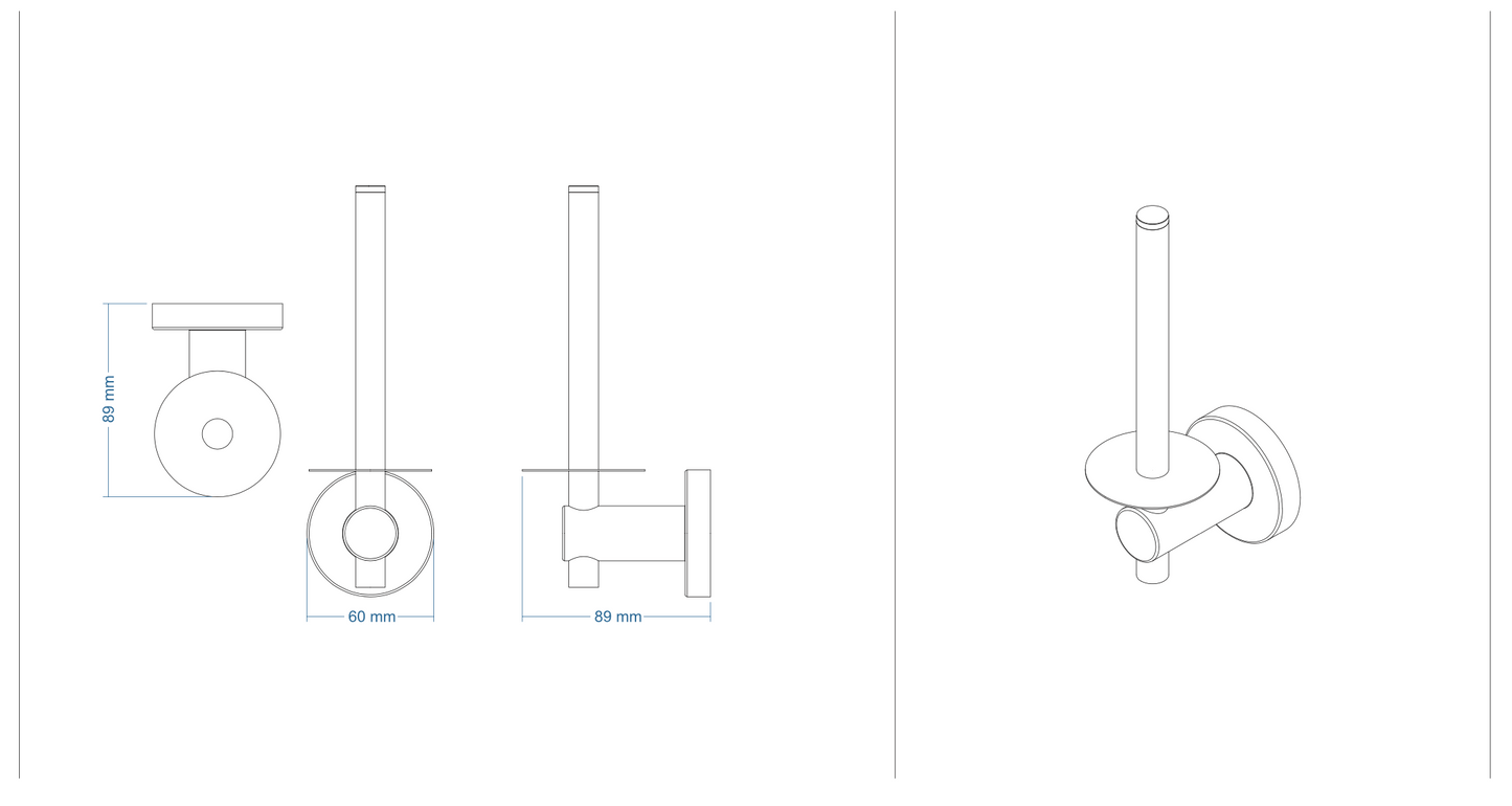 Arya Spare Toilet Roll Holder