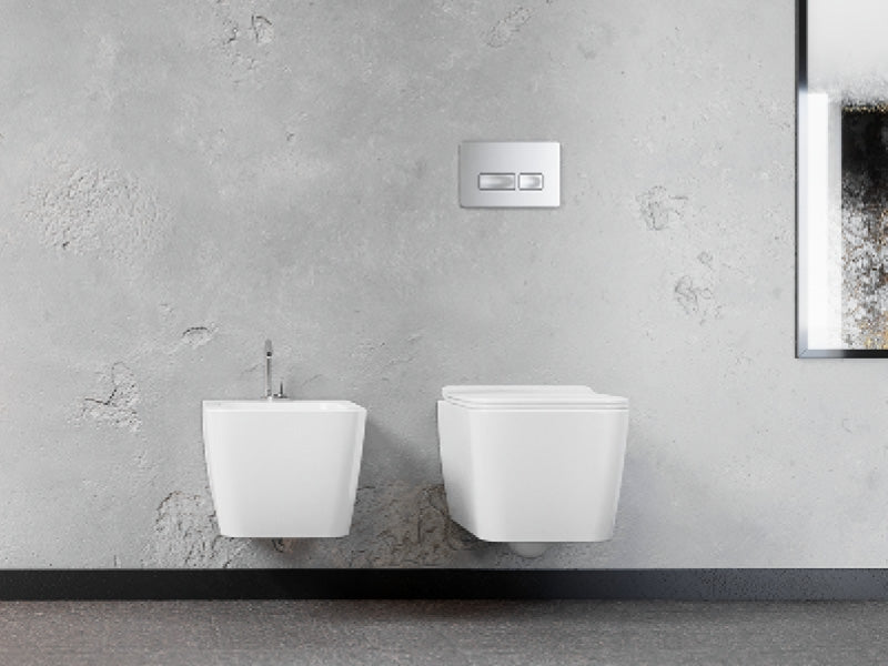 Hera Rimless Wall Hung Toilet With Soft Close Seat  019700-W