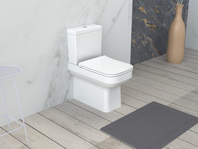 Noura Close Coupled BTW Toilet With Soft Close Seat 028700-PW-01