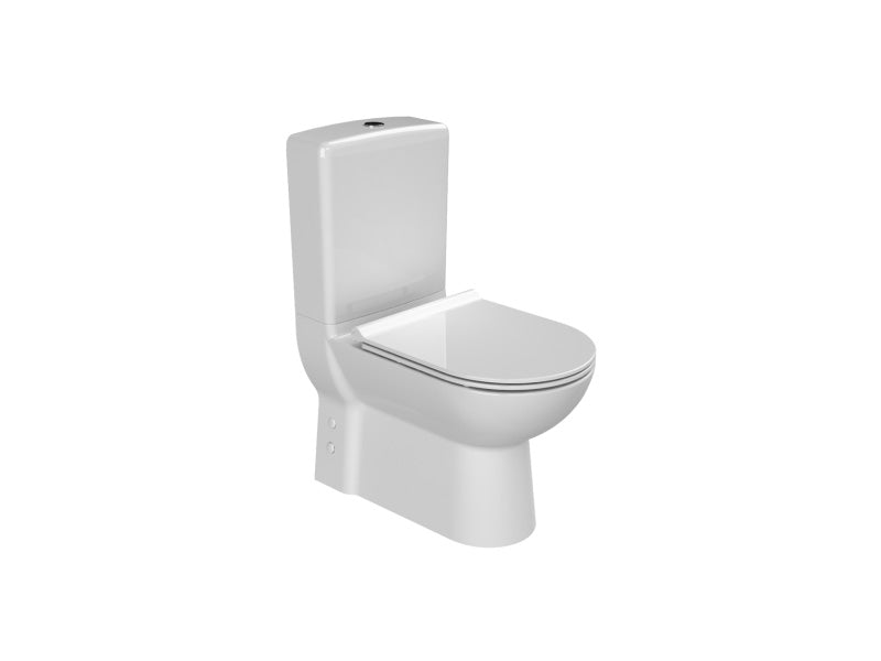 Bella Close Coupled BTW Toilet With Soft Close Seat 008800-PW-01