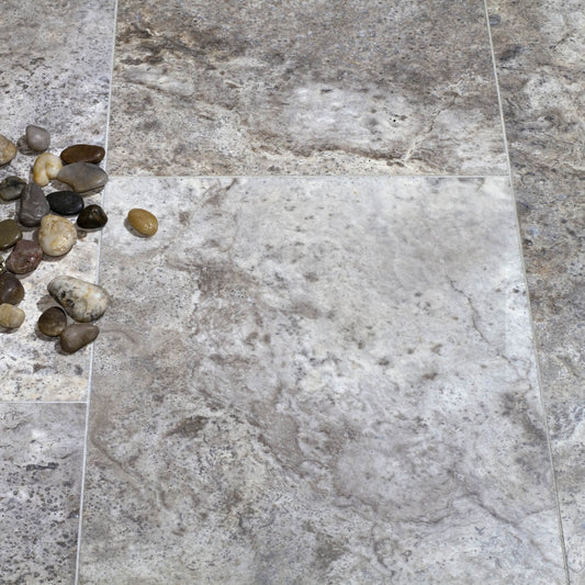 Silver Filled - Honed Travertine (m2)