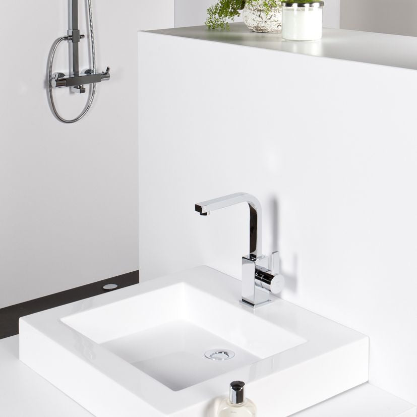 Single Lever Basin Mixer With Pop Up Waste Chrome Steinberg