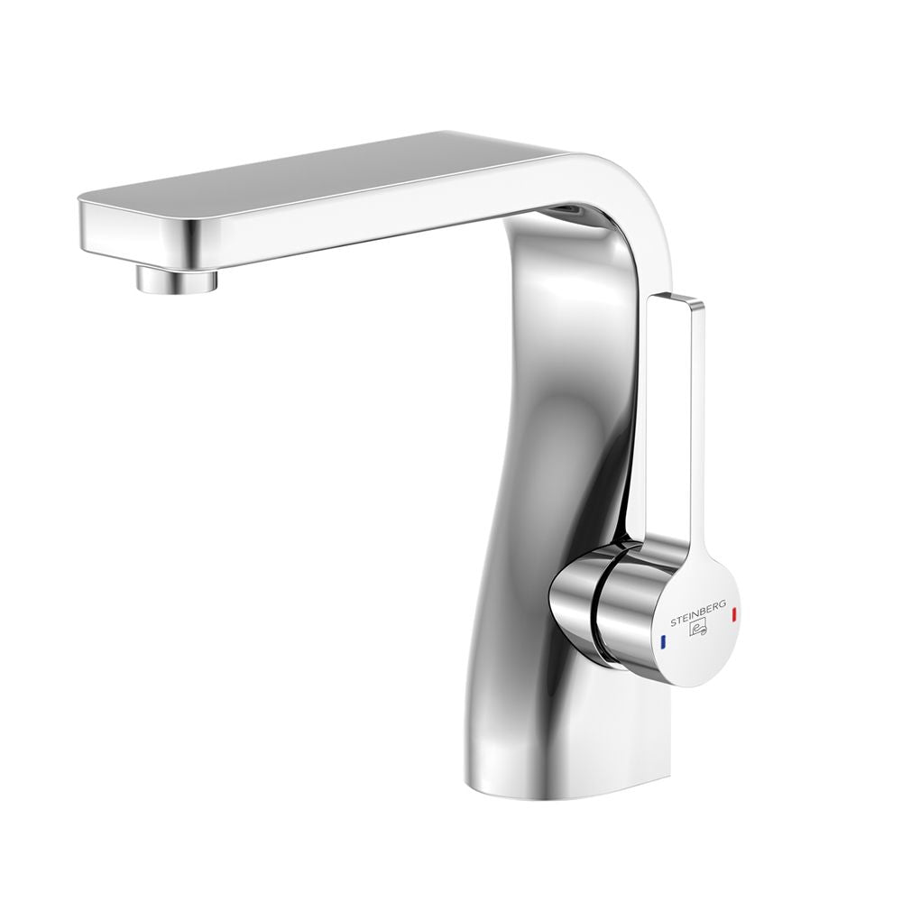 Single Lever Basin Mixer With Pop Up Waste Chrome Steinberg