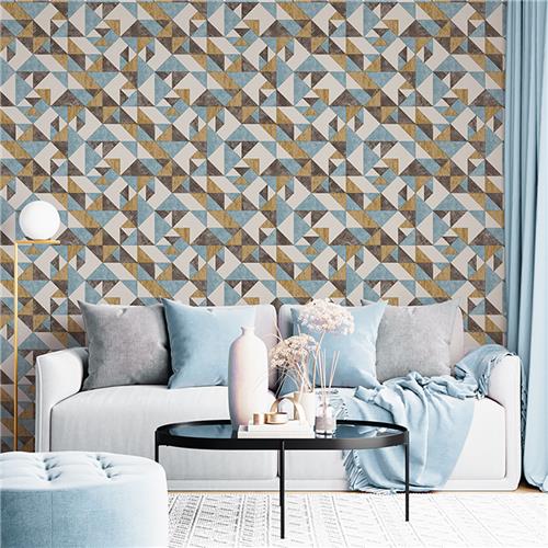 Lifestyle Prime Wallpaper Turquoise-Gold-Brown 10.65m2 Coverage