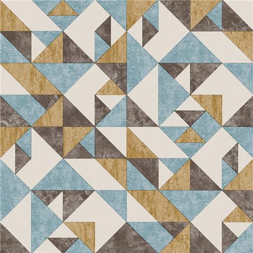 Lifestyle Prime Wallpaper Turquoise-Gold-Brown 10.65m2 Coverage