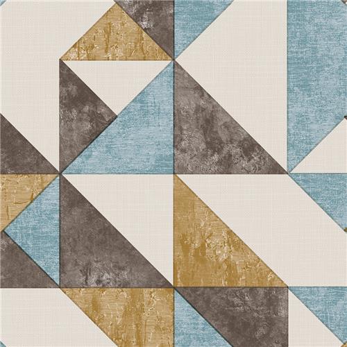 Lifestyle Prime Wallpaper Turquoise-Gold-Brown 10.65m2 Coverage