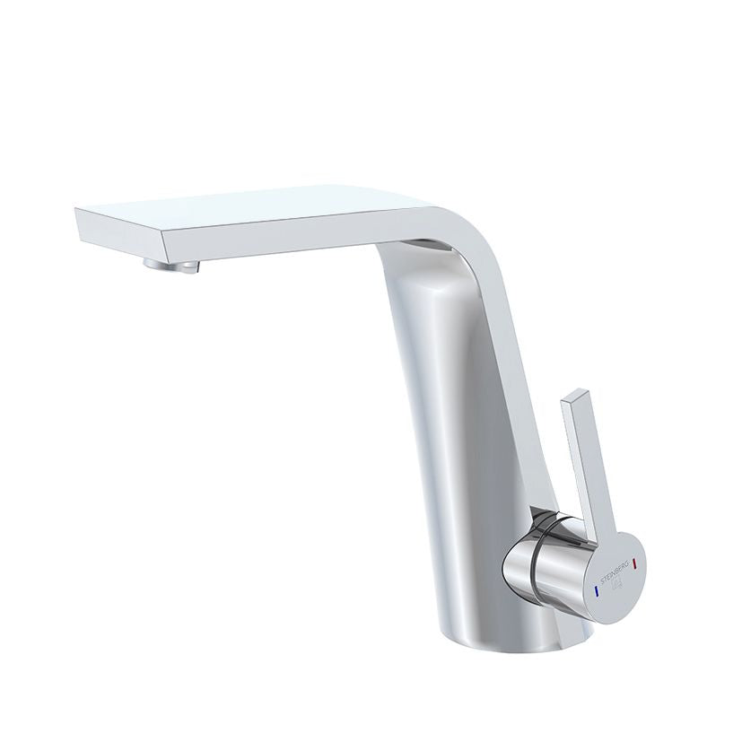 Single Lever Basin Mixer Without Pop Up Waste Chrome Steinberg