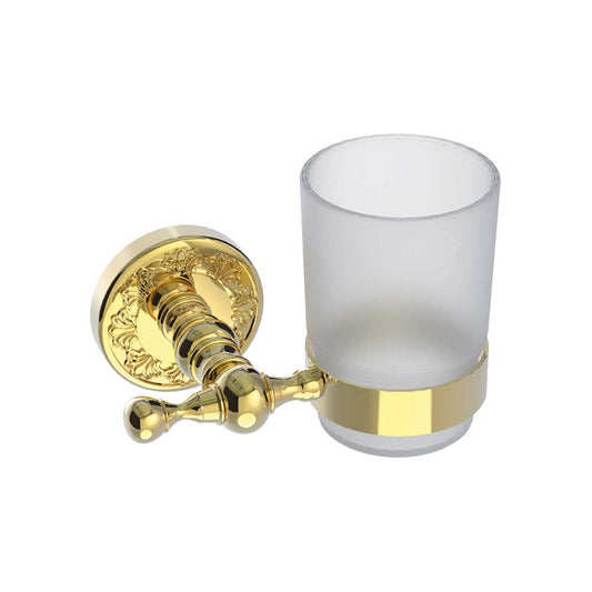 HM Design Frosted Glass Tumbler & Holder